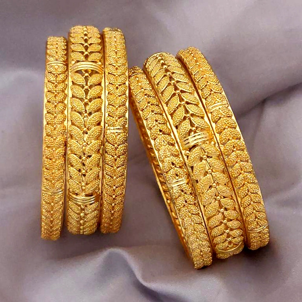 Artificial Bangles Designs New Kangan Set H K Fashion Gold Plated Bangles Set – JewelEMarket