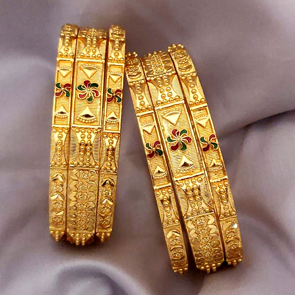 H K Fashion Gold Plated Bangles Set – JewelEMarket