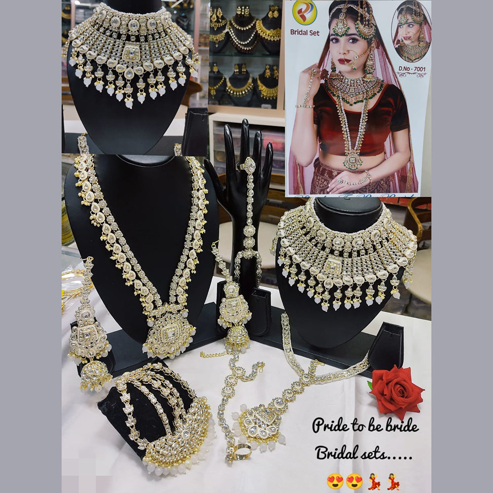 India Art Gold Plated Kundan Bridal Set