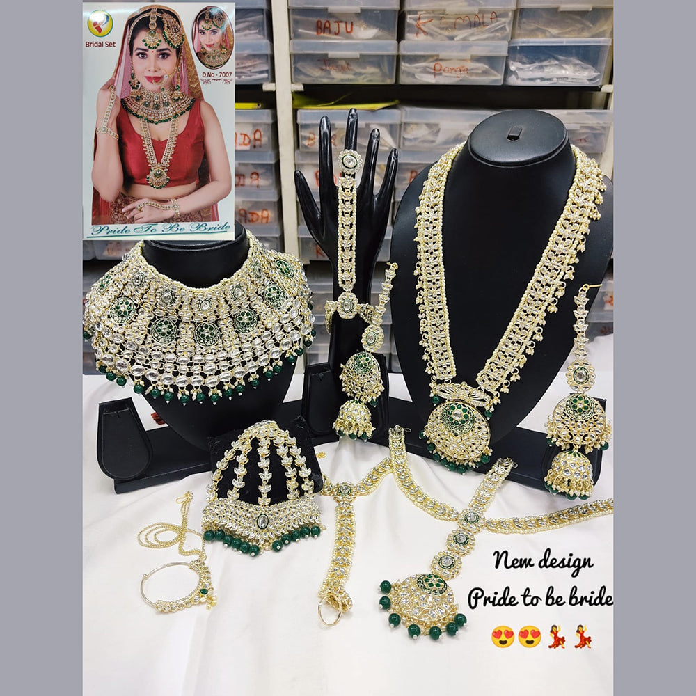 India Art Gold Plated Kundan Bridal Set