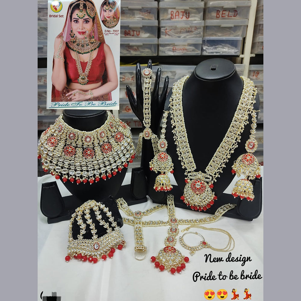 India Art Gold Plated Kundan Bridal Set