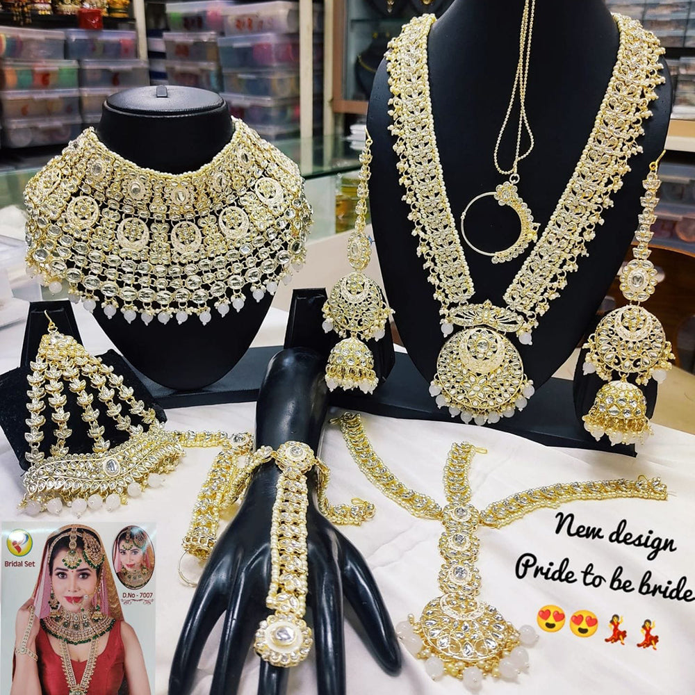 India Art Gold Plated Kundan Bridal Set