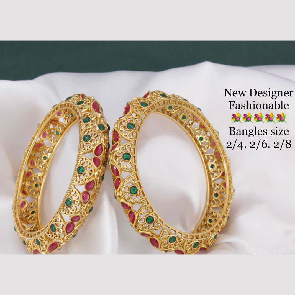 Pooja Bangles Gold Plated Bangles Set