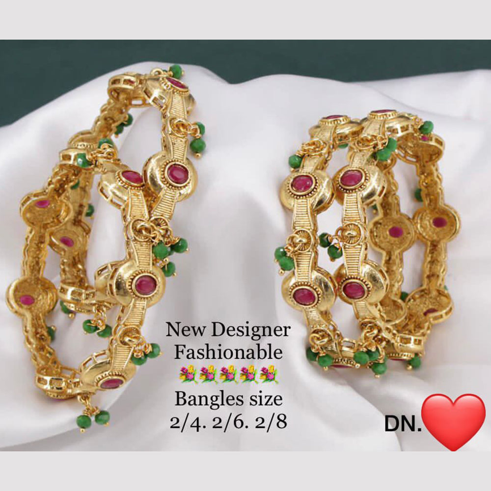 Pooja Bangles Gold Plated Bangles Set