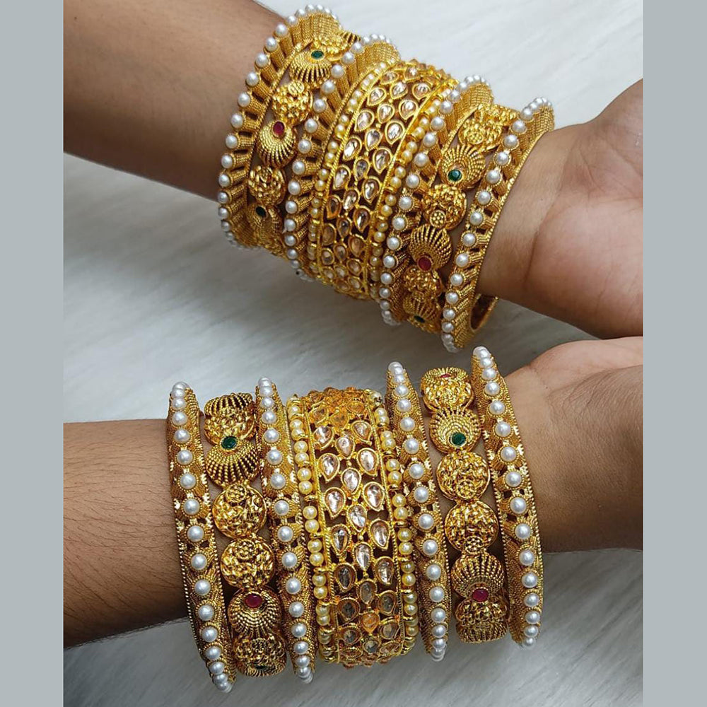 Pooja Bangles Gold Plated Bangles Set