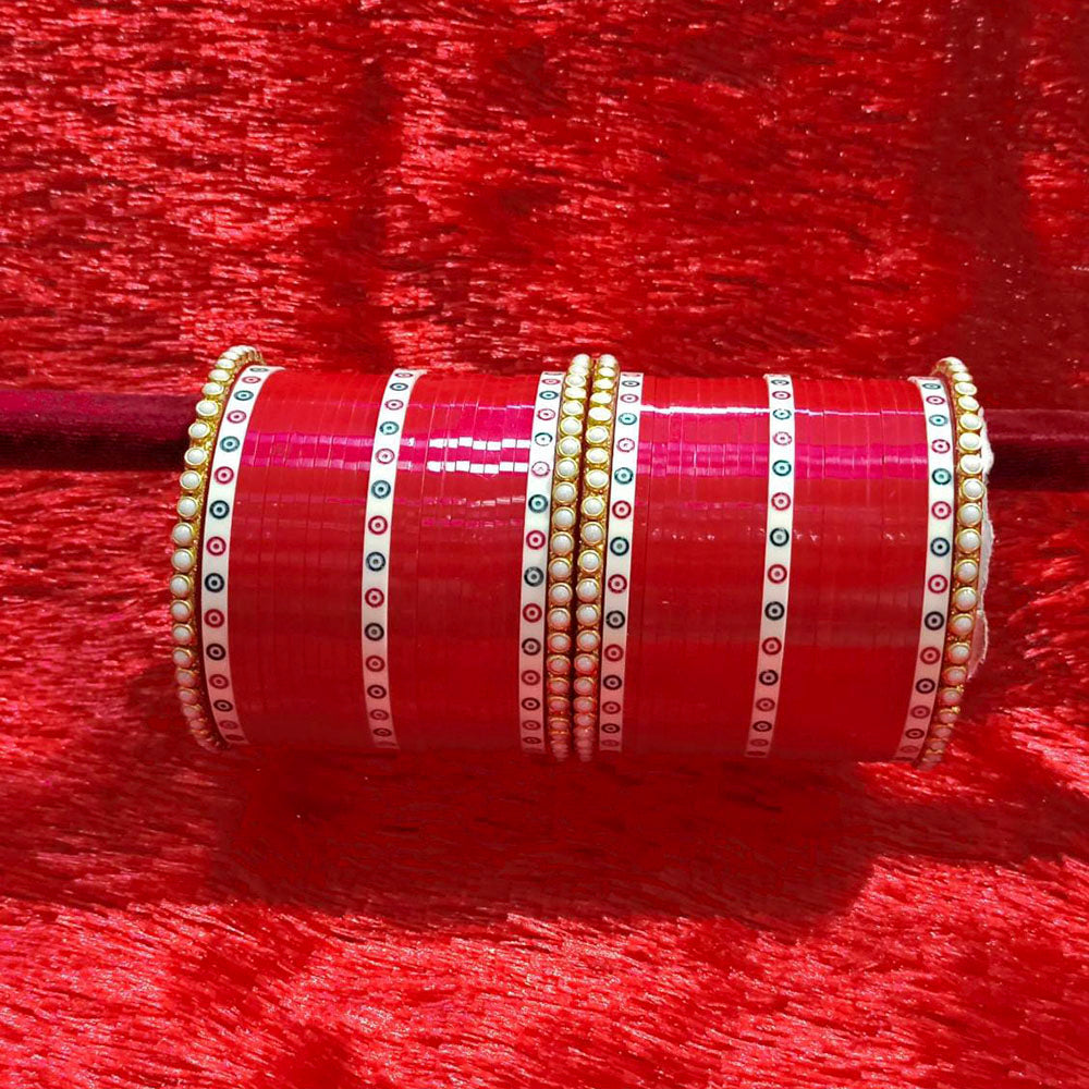 Pooja Bangles Pearl Acrylic Bangles