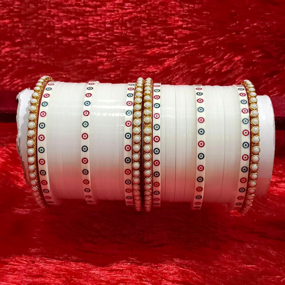 Pooja Bangles Pearl Acrylic Bangles