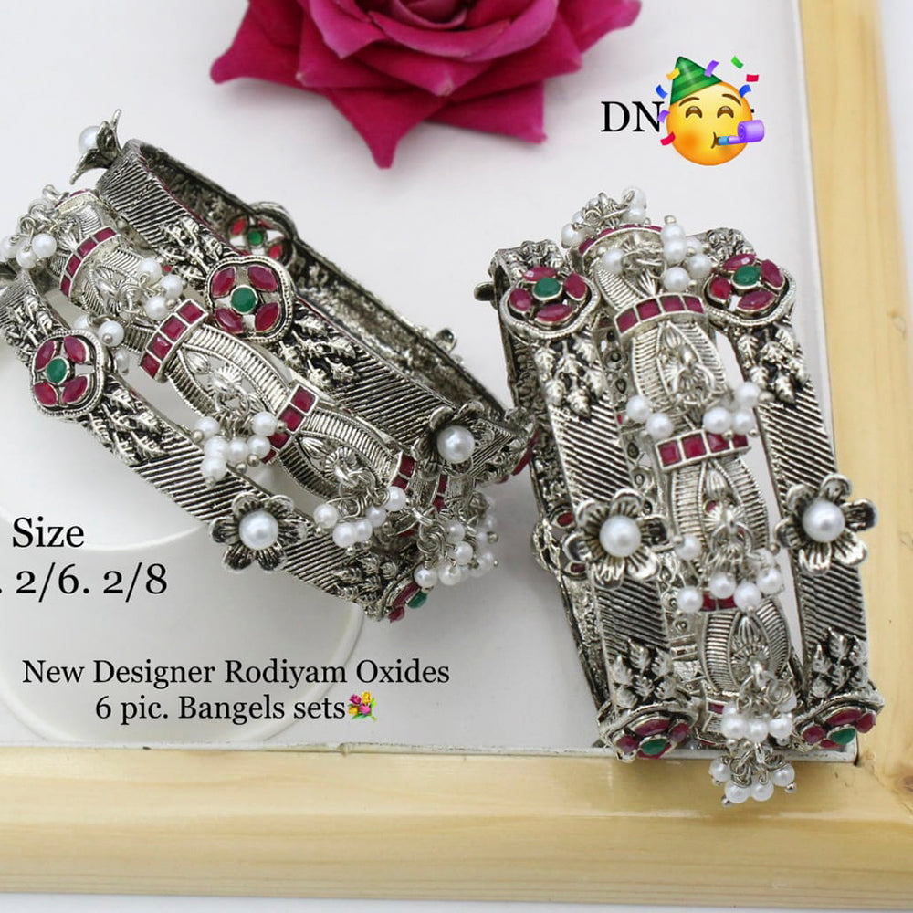 Pooja Bangles Oxidized Stylish Bangles Set