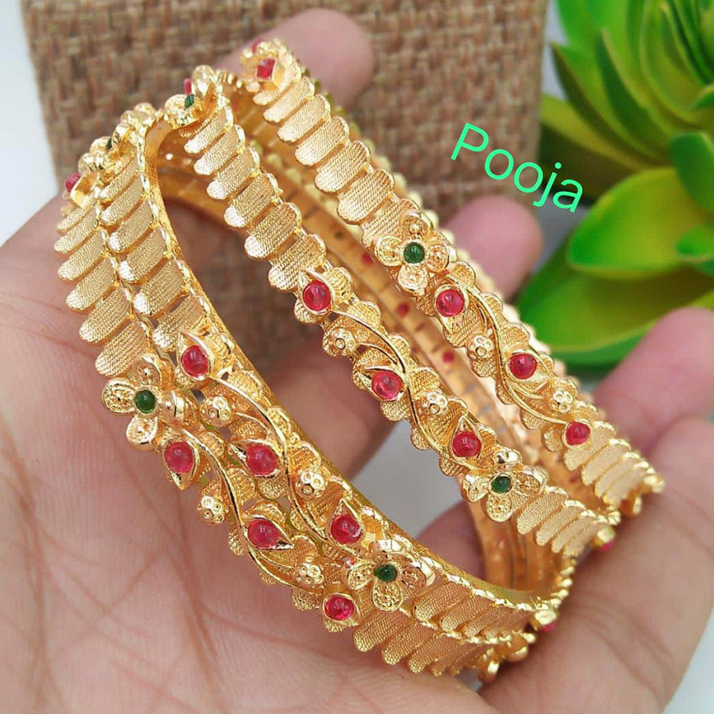 Pooja Bangles Pota Stone Bangles Set