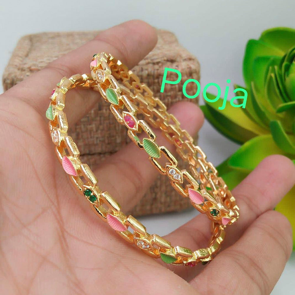 Pooja Bangles Austrian Stone Bangles Set