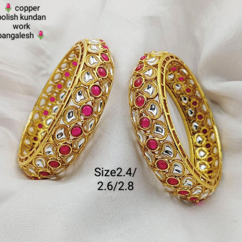 Pooja Bangles Kundan Stone Bangles Set