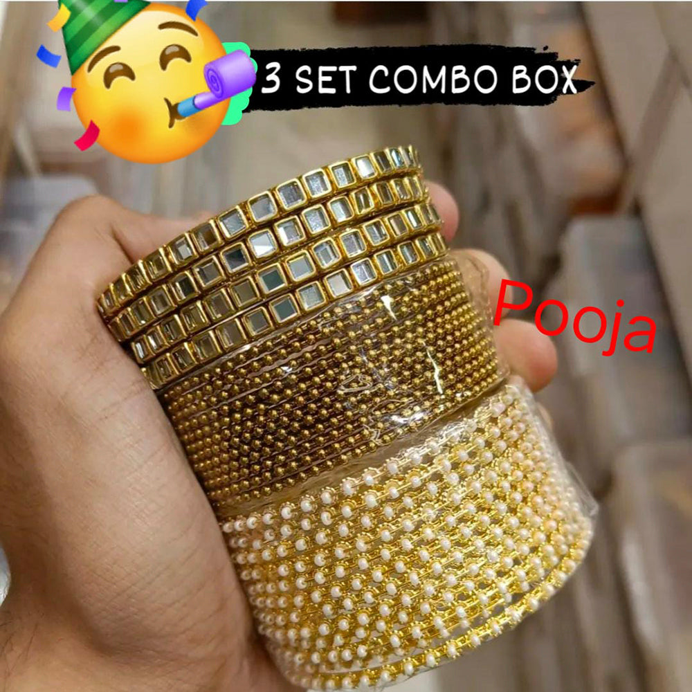 Pooja Bangles Gold Plated Bangles Combo