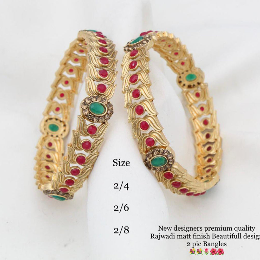 Pooja Bangles Gold Plated Bangles Set