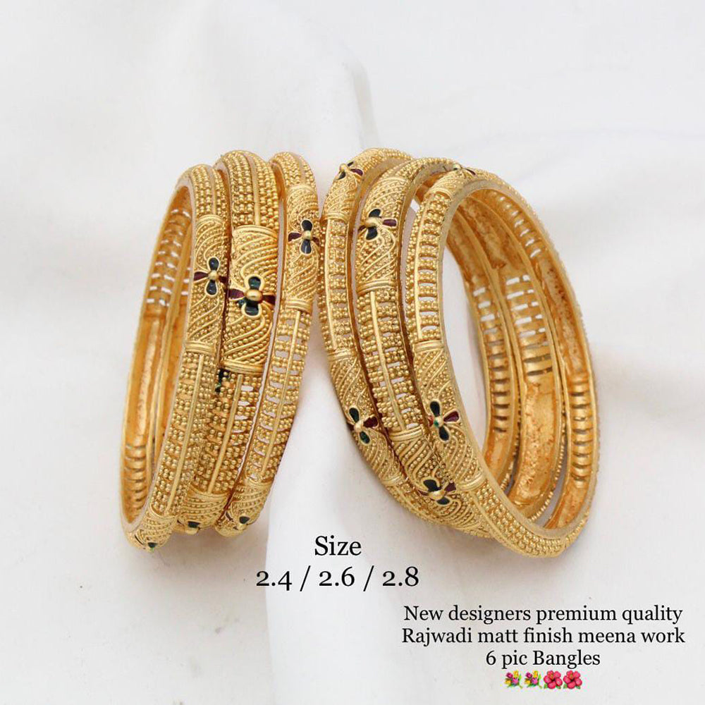 Pooja Bangles Gold Plated Bangles Set