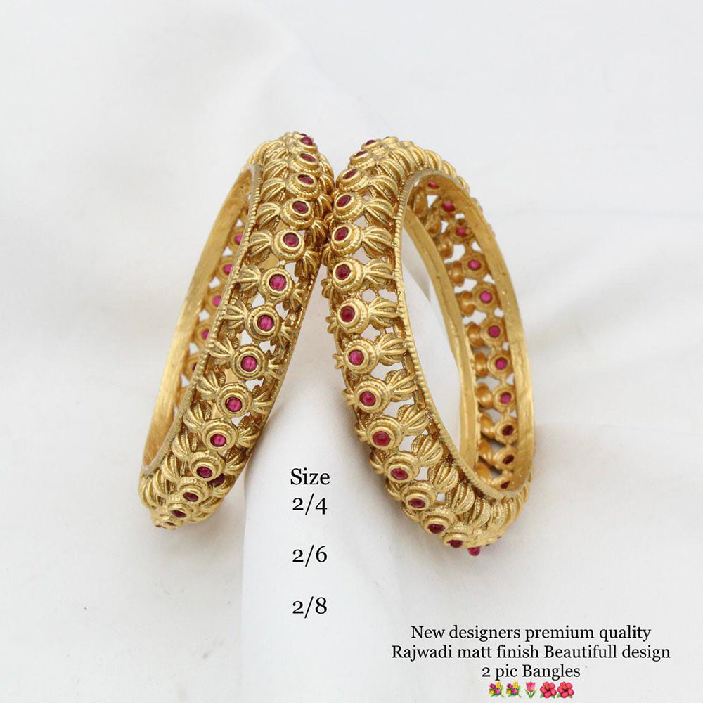 Pooja Bangles Gold Plated Bangles Set