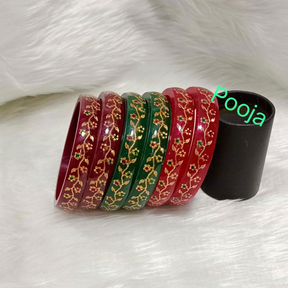Pooja Bangles Acrylic Bangles Set