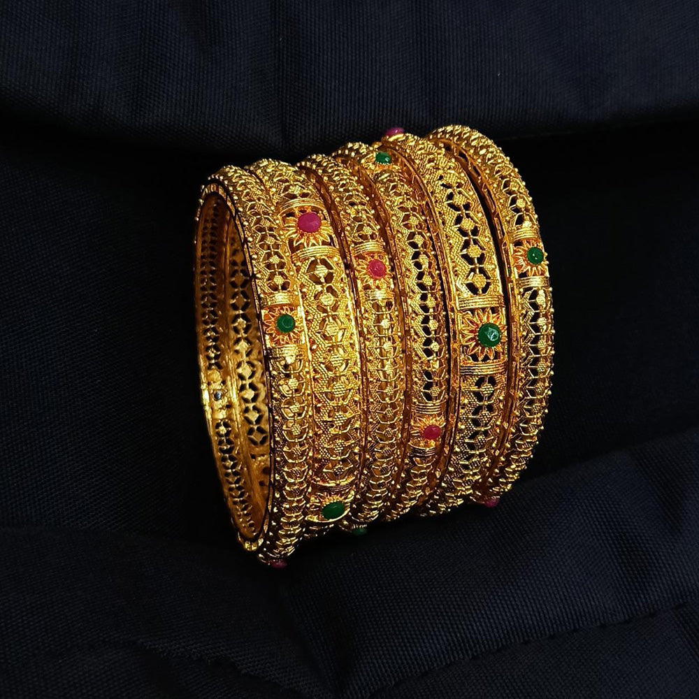 Pooja Bangles Gold Plated Bangles Set