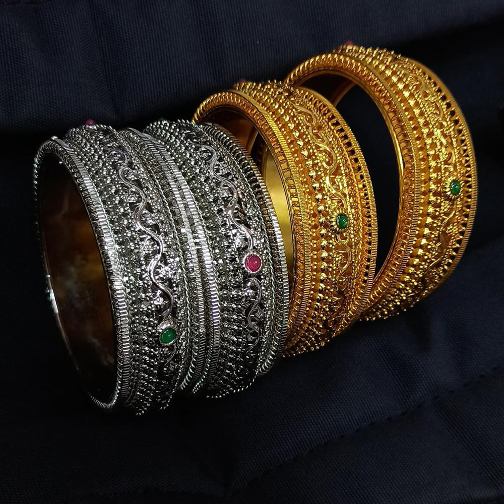 Pooja Bangles Pota Stone Bangles Set