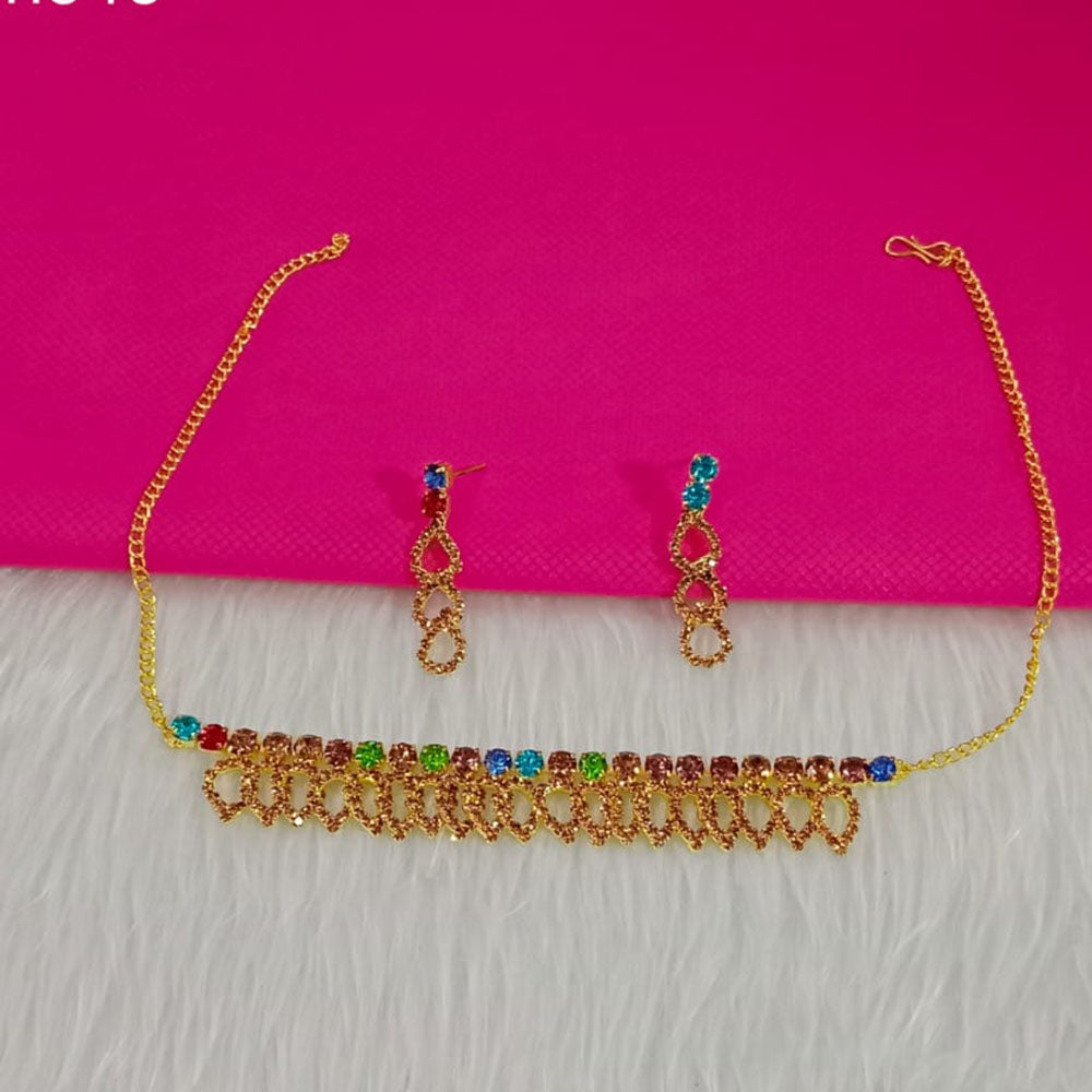 Pooja Bangles Gold Plated Choker Necklace Set
