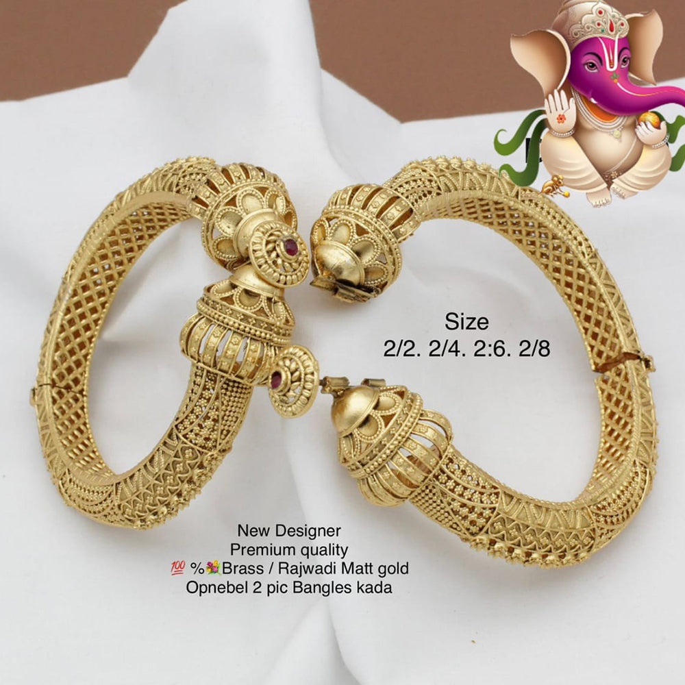 Pooja Bangles Gold Plated Bangles Set
