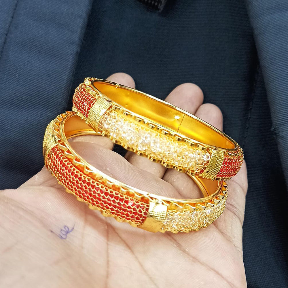 Pooja Bangles Gold Plated Bangles Set