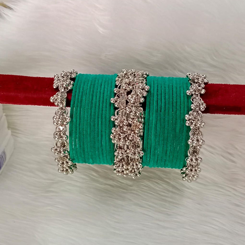 Pooja Bangles Velvet Bangles Set