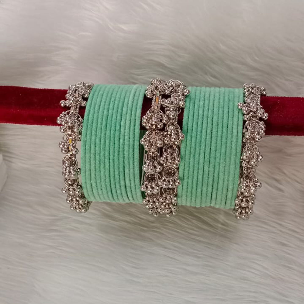 Pooja Bangles Velvet Bangles Set