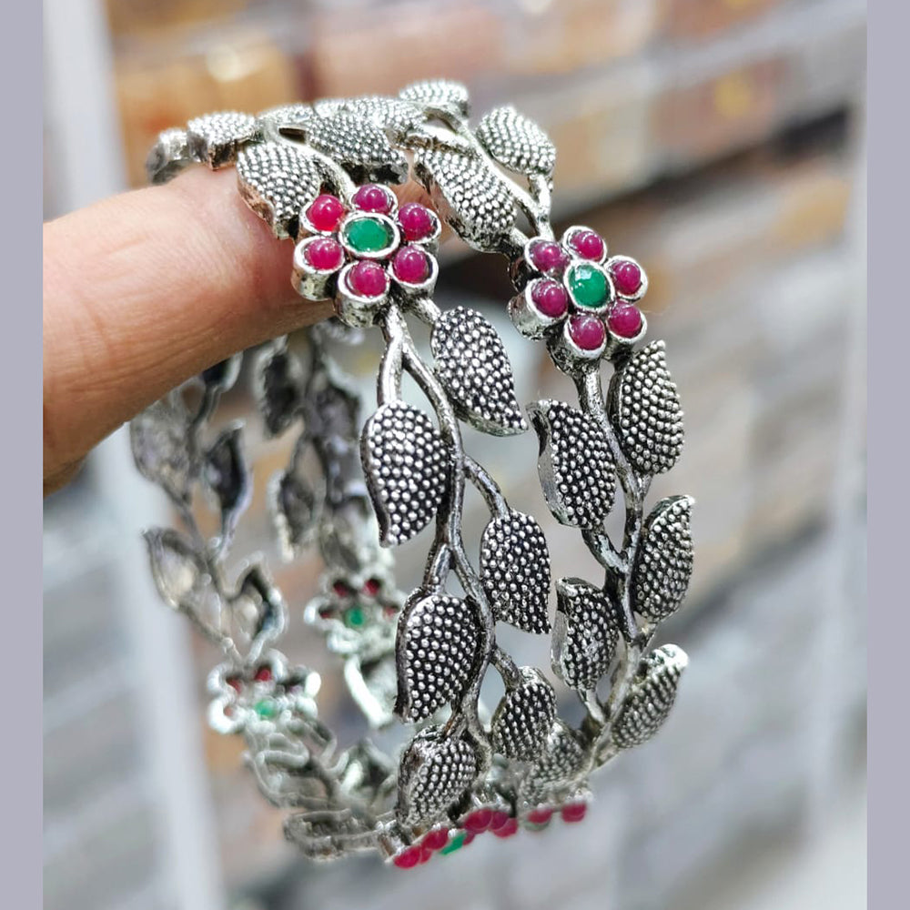 Pooja Bangles Oxidised Plated Bangles Set – JewelEMarket
