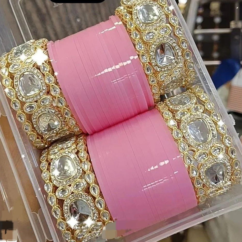 Pooja Bangles Gold Plated Bangle Set