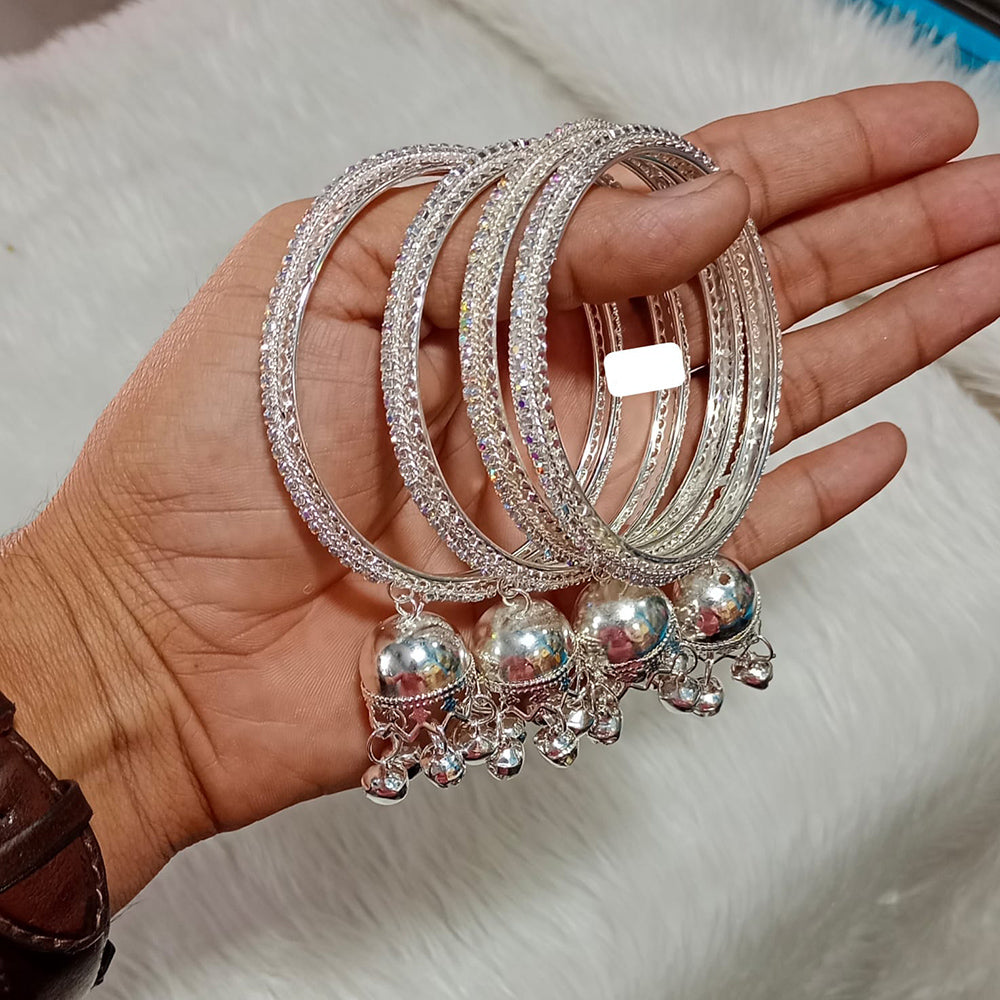 leshya silver ghungroo bracelet