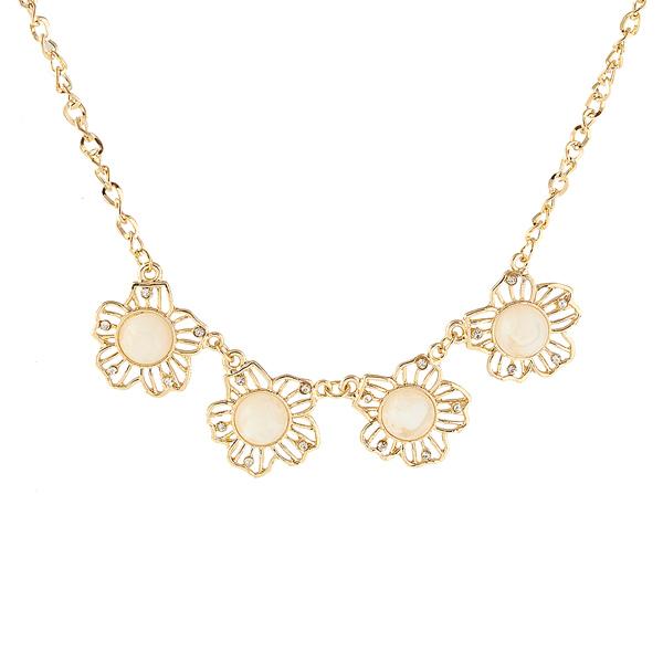 Urthn Austrian Stone beads Cutwork Necklace - 1103350