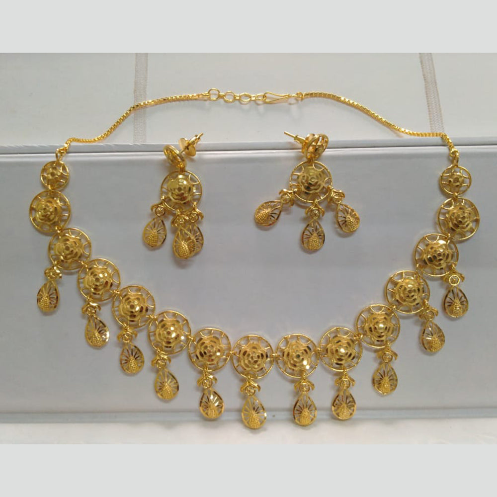 Pari Art Jewellery Forming Gold Necklace Set