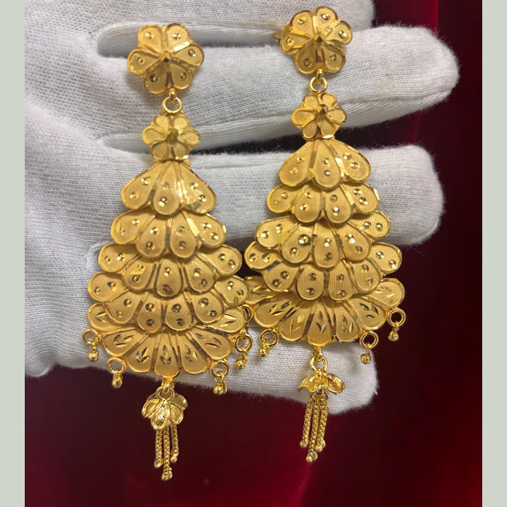 Pari Art Jewellery Forming Gold Dangler Earrings – JewelEMarket