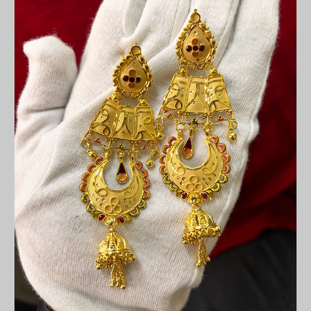Bijli Kundan Gold Earrings Bijli Design Bijli Gold Jhala Earrings