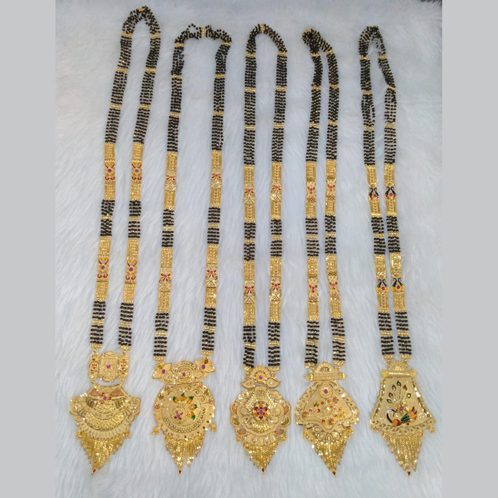 Pari Art Jewellery Forming Gold Mangalsutra (Assorted Design 1 Piece Only)