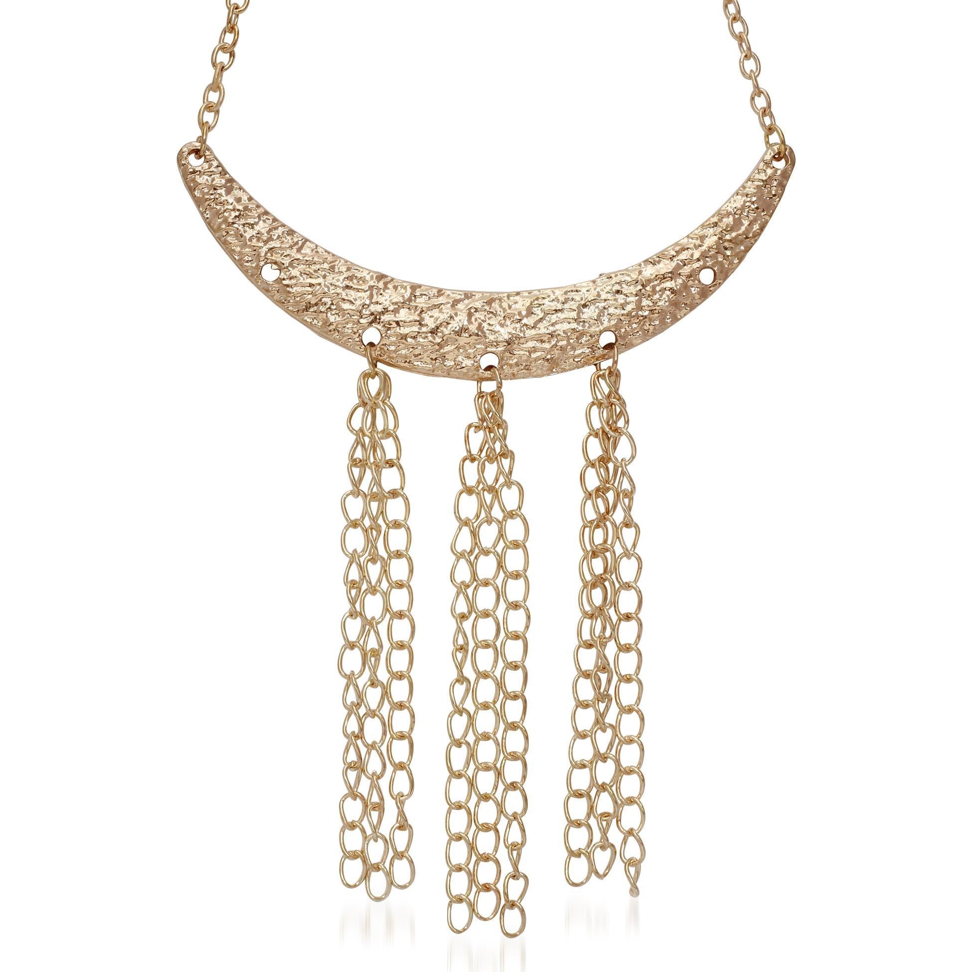 Tip Top Fashions Gold Plated Statement Necklace - 1105417