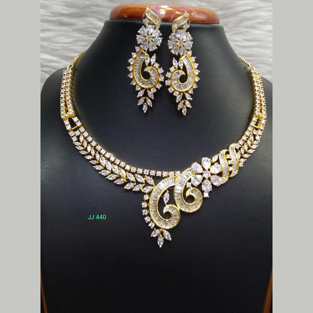Jain Jewellers American Diamond Necklace Set