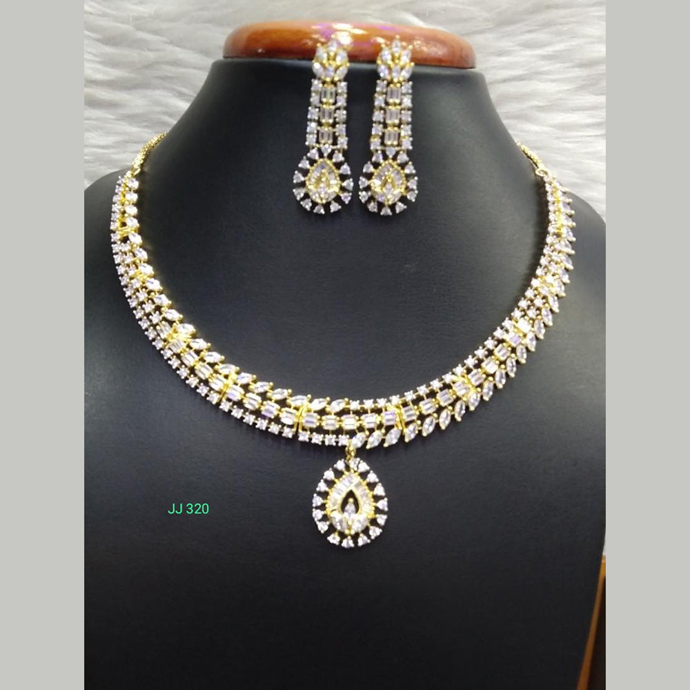 Jain Jewellers American Diamond Necklace Set