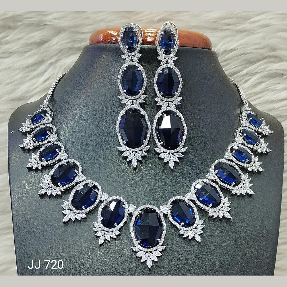 Jain Jewellers American Diamond Necklace Set