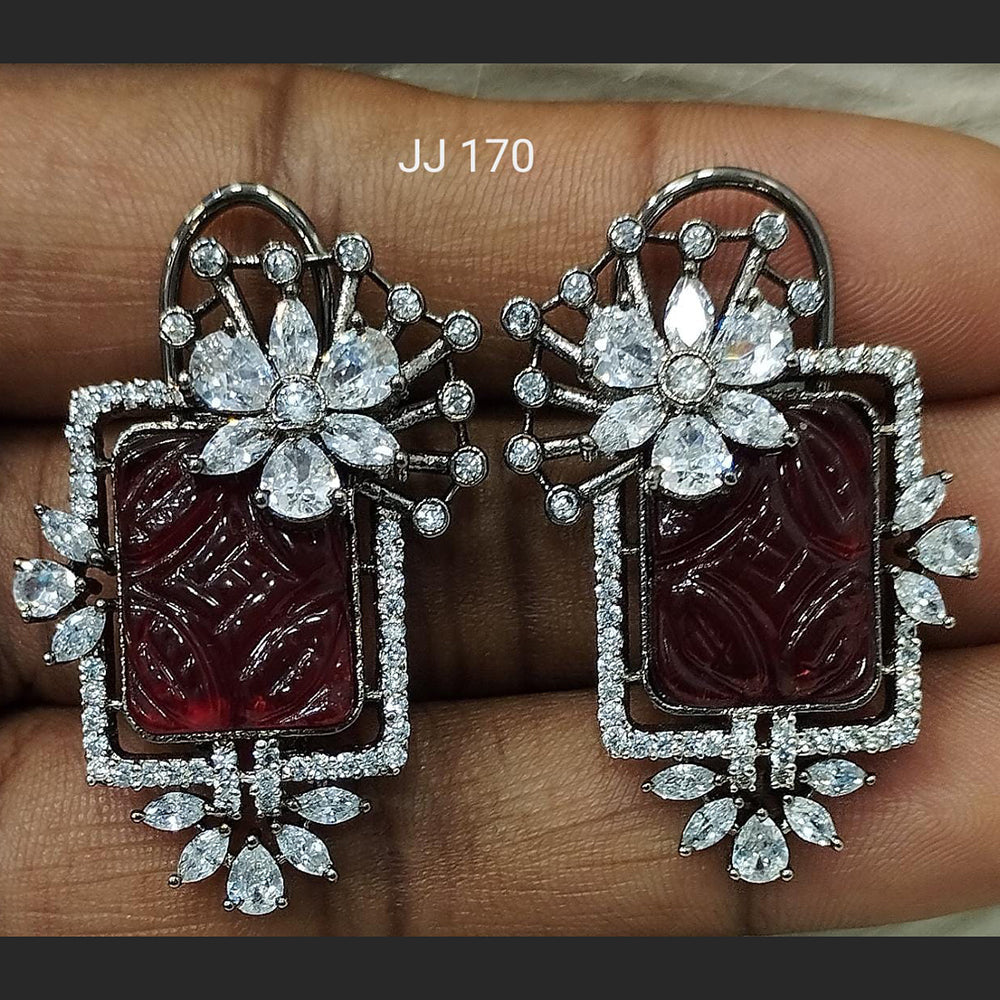Jain Jewellers Ad Stone Dangler Earrings - 11061792