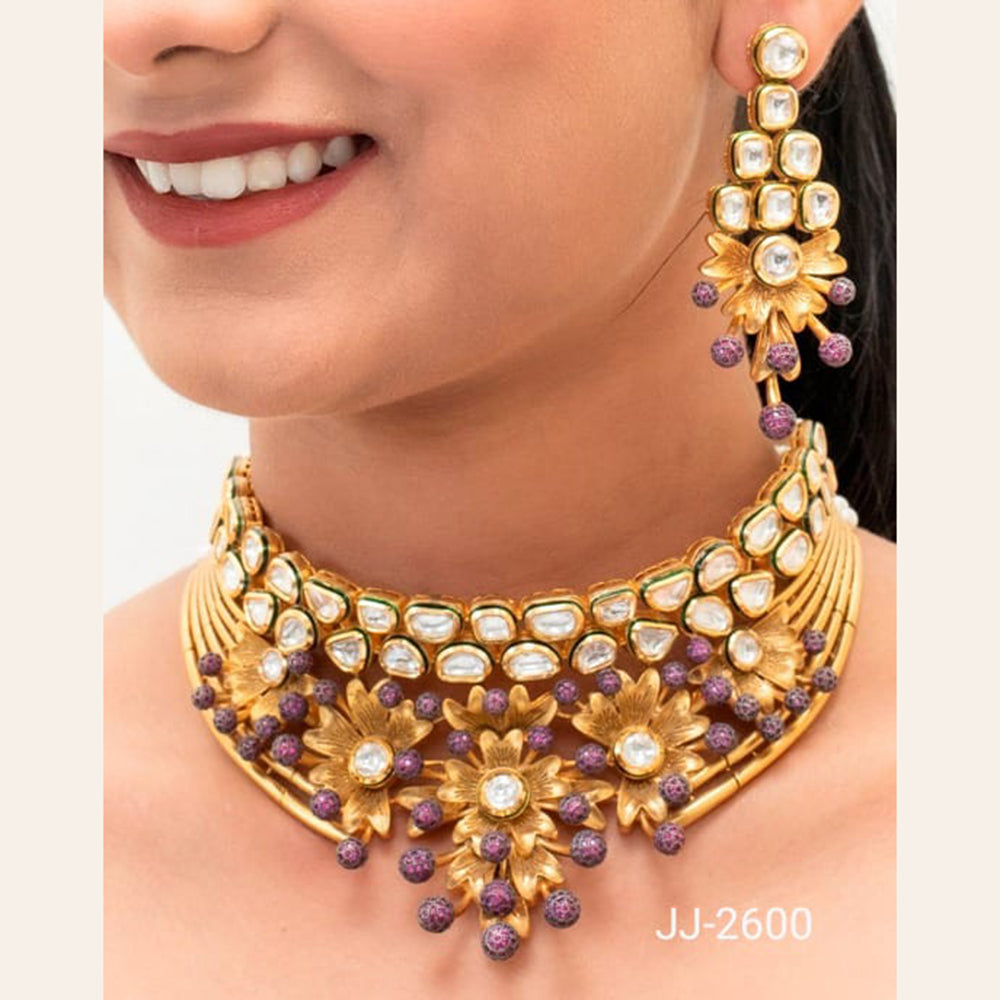 Jain Jewellers American Diamond Jewellery Necklace Set - 11061915