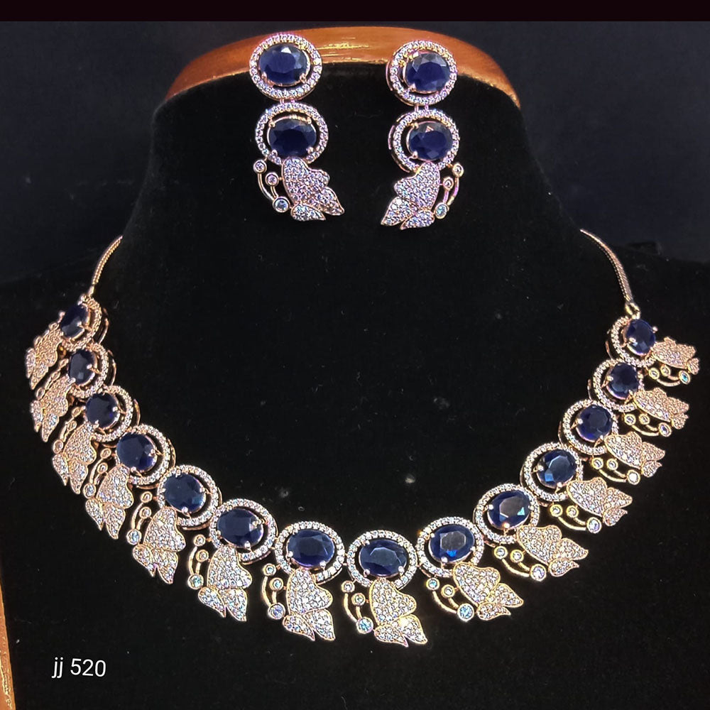 Jain Jewellers American Diamond Necklace Set
