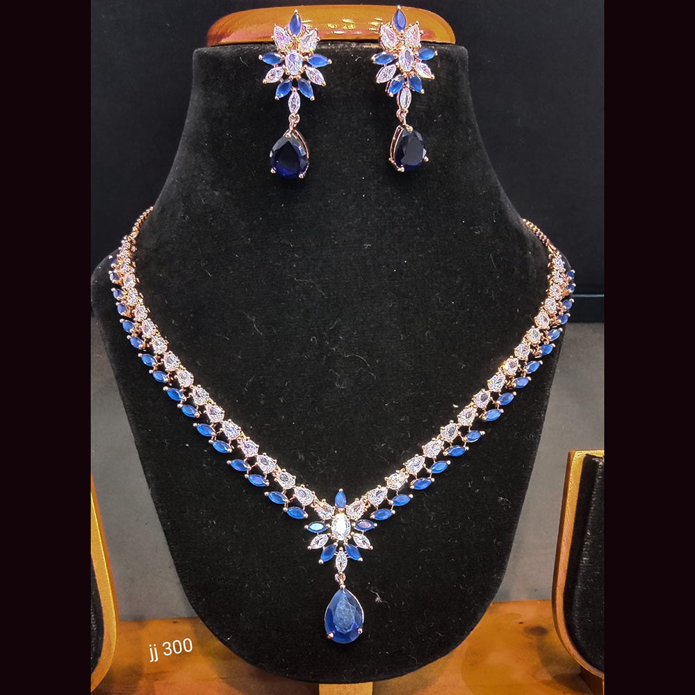 Jain Jewellers American Diamond Necklace Set