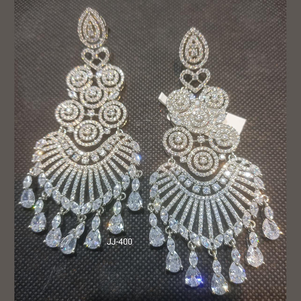 Jain Jewellers Ad Stone Dangler Earrings - 11062198
