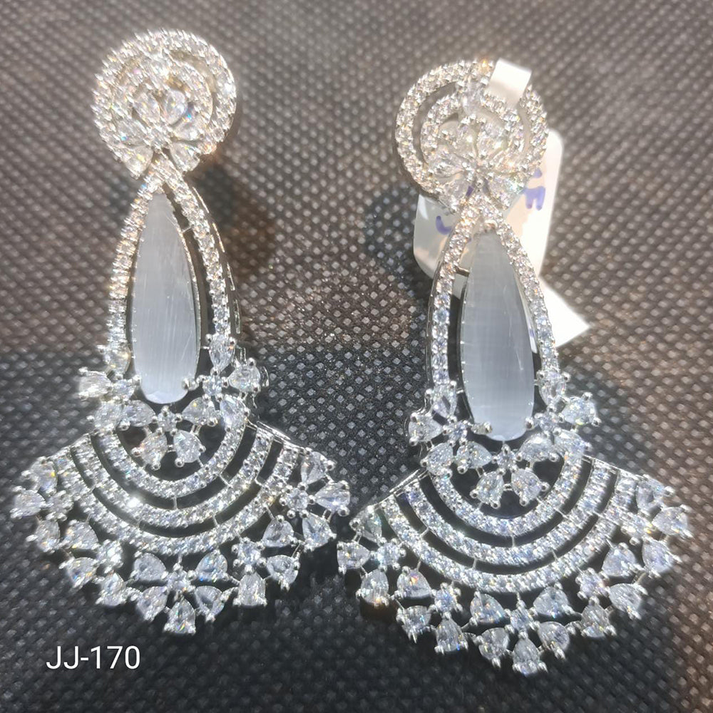Jain Jewellers Ad Stone Dangler Earrings - 11062199