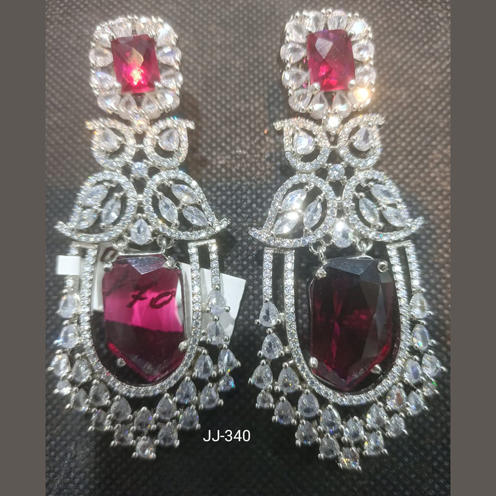 Jain Jewellers Ad Stone Dangler Earrings - 11062200