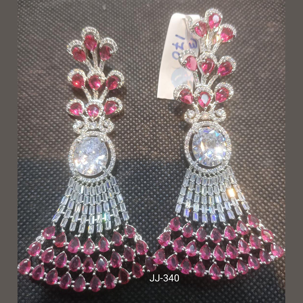 Jain Jewellers Ad Stone Dangler Earrings - 11062213
