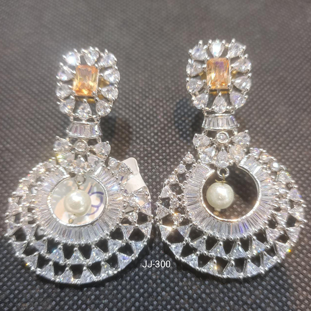 Jain Jewellers Ad Stone Dangler Earrings - 11062215