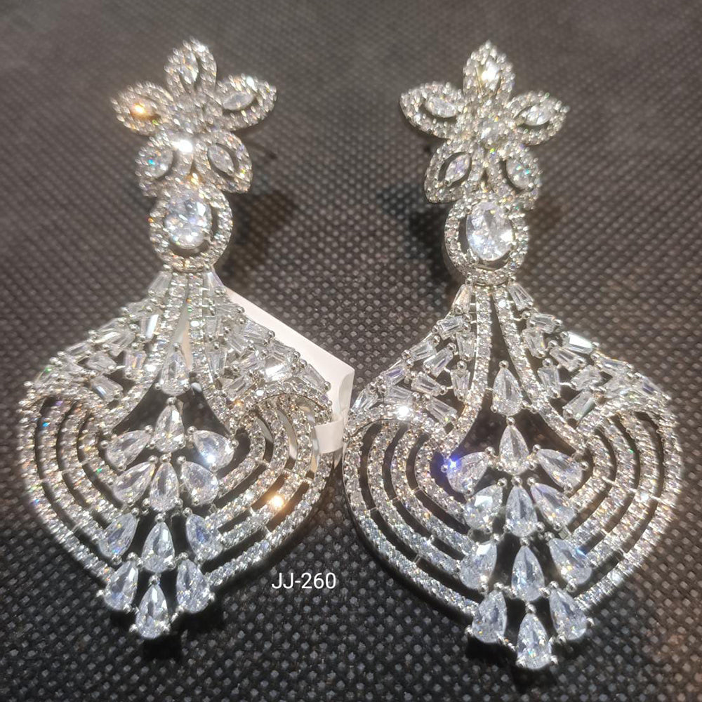 Jain Jewellers Ad Stone Dangler Earrings - 11062216