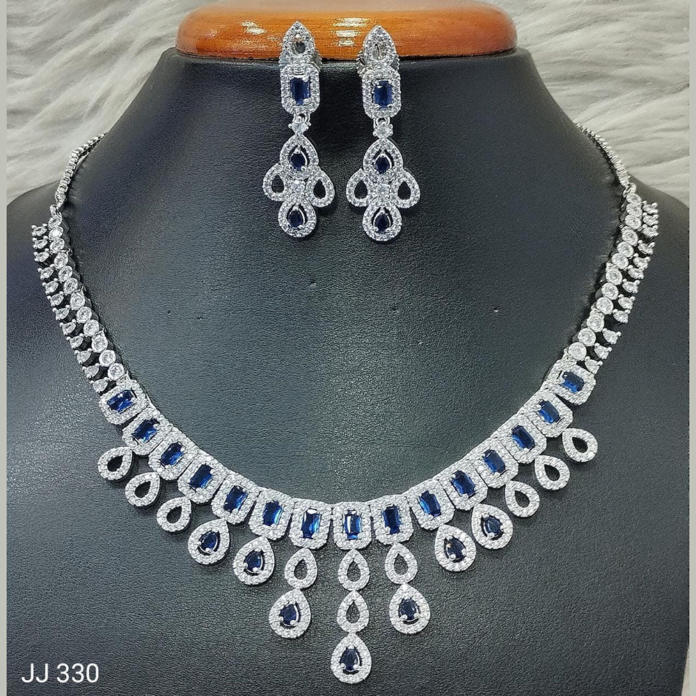 Jain Jewellers American Diamond Necklace Set